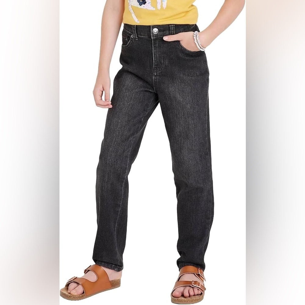 085 NWT Cat & Jack Girls' High-Rise Straight‎ Ankle Jeans - Size: 7